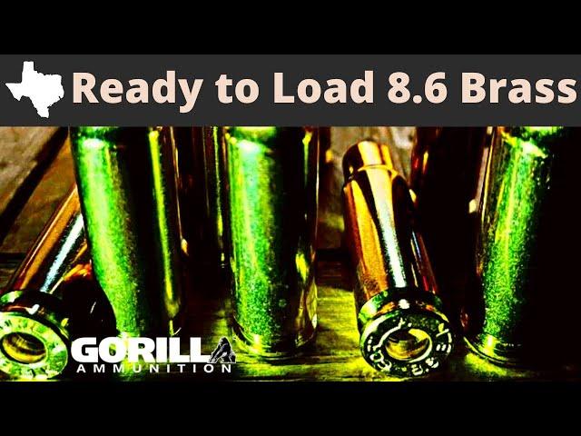 Gorilla Ammunition 8.6 Blackout Brass Cases