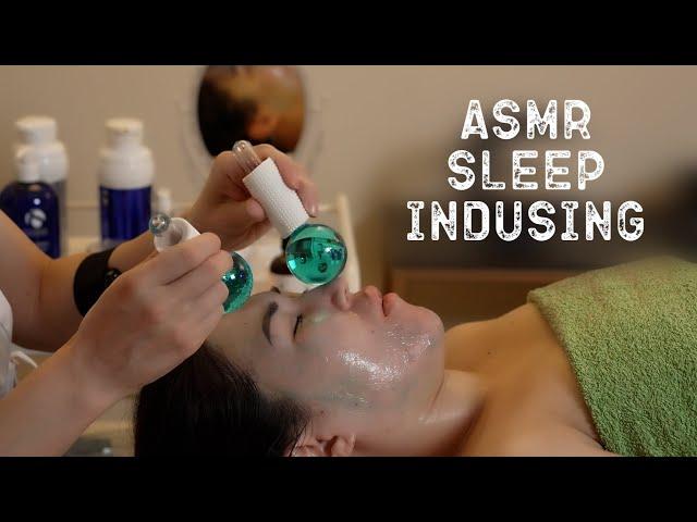 So Relaxing Fire & Ice Face Massage and Treatment | ASMR Sleep indusing