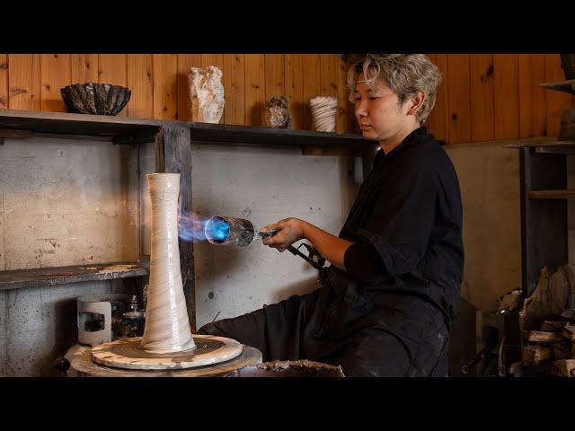 From Earth to Art: How this Young Japanese Artist Creates Stunning Pottery from Raw Clay!