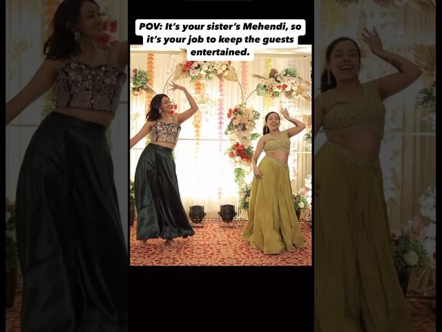 Entertained our banno‍️ #weddingdance #mehendi #indianwedding