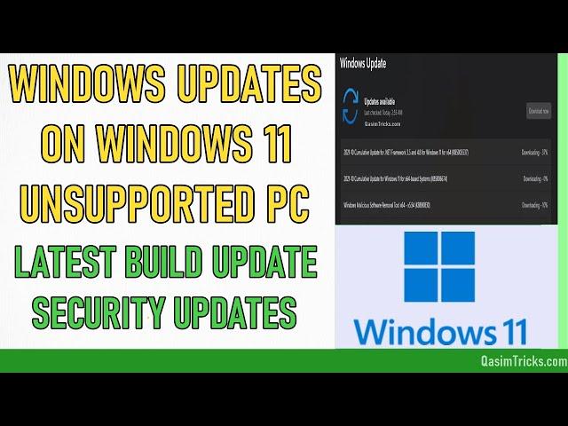 Checking for Updates on Windows 11 Unsupported PC - Build 22000.258 Security Cumulative Update