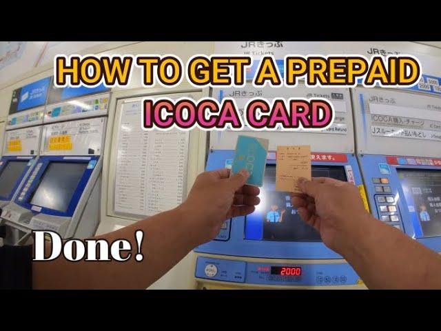 HOW TO GET A PREPAID ICOCA CARD the easy way!  NO SIGN UP FIEE NO PERSONAL INFO! #icoca#japan