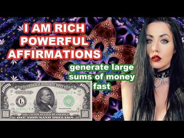 Powerful Affirmations to generate LARGE SUM OF MONEY//It works like magick!