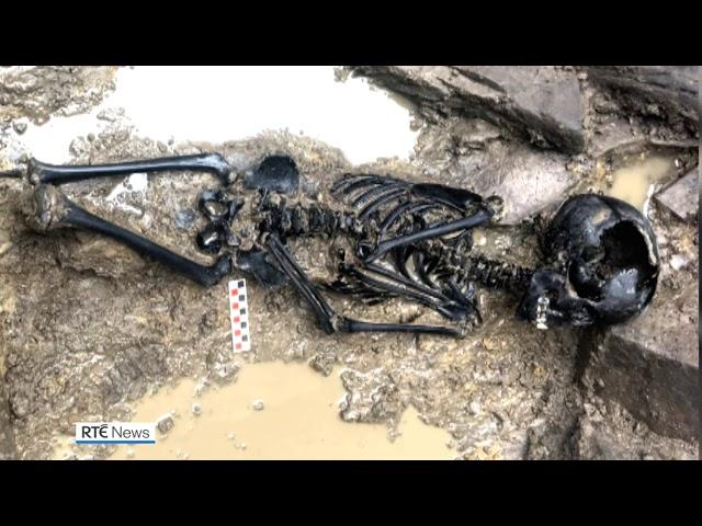 Skeleton of Viking child discovered during excavation in Dublin