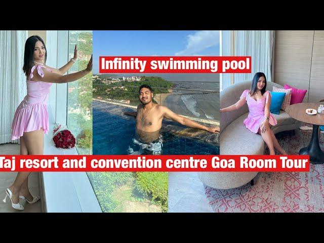 swimming pool aao lauduma dugwibai Taj Resort and convention centre Goa || Seaview Room tour