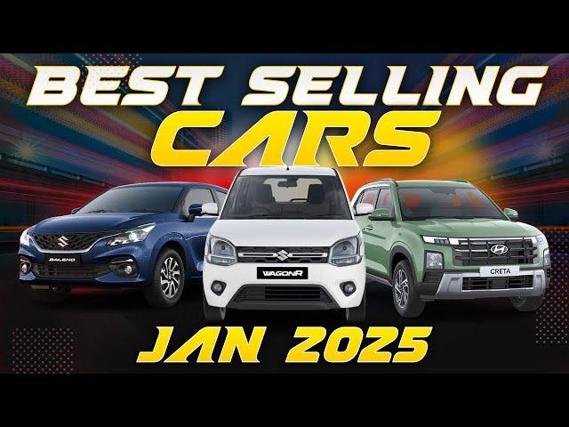 Top 25 Best-Selling Cars in India January 2025 | WagonR, Baleno, Creta, Swift, Punch