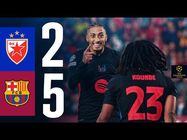 HIGHLIGHTS | RED STAR BELGRADE 2 vs 5 FC BARCELONA | UEFA CHAMPIONS LEAGUE 2024/25