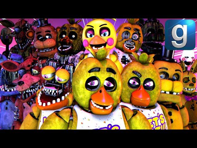 Gmod FNAF Marathon | The Saddest FNAF Story! [Parts 1-10]