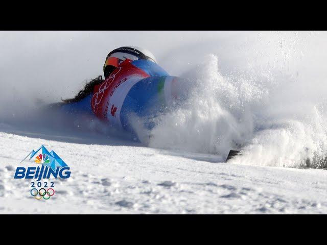 'Ice River' giant slalom wipes out 20+ skiers, including Mikaela Shiffrin | Winter Olympics 2022