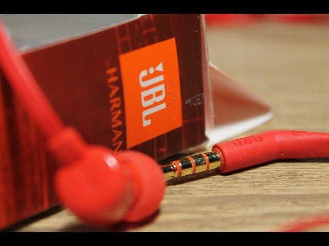 JBL T110 by HARMAN RED, Гарнитура.Распаковка#romchik channel.