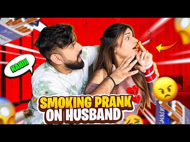 SMOKING PRANK ON HUSBAND || PRANK WENT EXTREMELY WRONG || NOSE SE AAYA KHOON || RajatSwatiVlogs