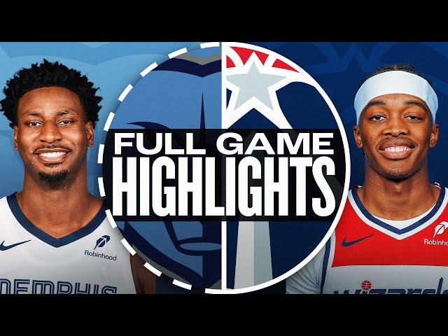 GRIZZLIES at WIZARDS | FULL GAME HIGHLIGHTS | December 8, 2024