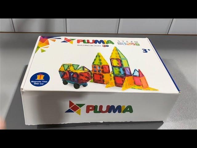 UNBOXING: Plumia 3D Building Magnets for Kids