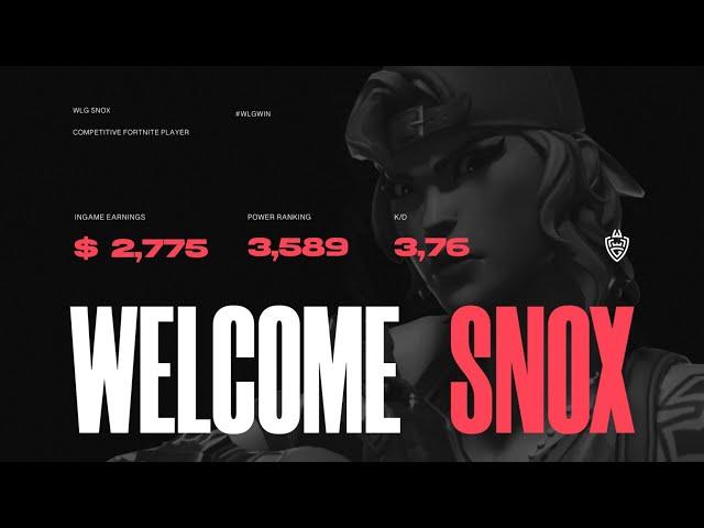 Welcome Sn0x to WLG #WLGWIN