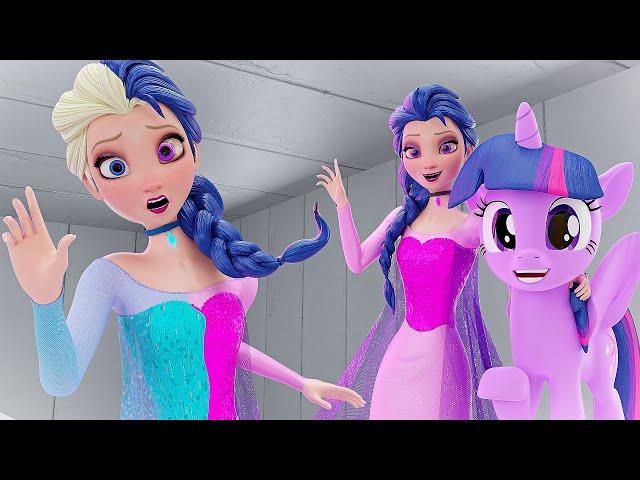 Elsa Frozen - Twilight Sparkle Transformation!( My Little Pony Animation!)