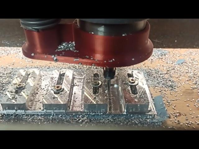 PrintNC cutting Aluminium clamps (15mm stock) - Video 2/4