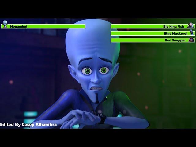 Megamind vs. the Doom Syndicate (2024) Dance Fight with healthbars