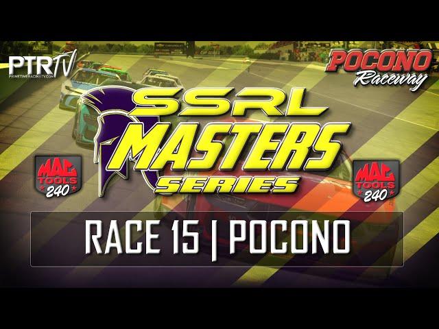 iRacing | SSRL Masters Series | Race 15 | Mac Tools 240 @ Pocono Raceway