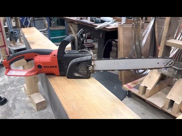 Timber Framing- Dolmar / Makita cutting a 8x8 or larger timber in one pass with a ‘usable’ finish