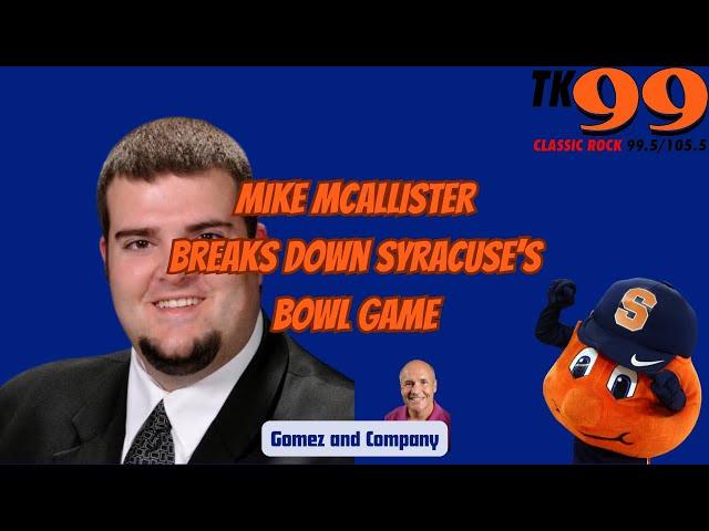 Mike McAllister Discusses Who Could Sit Out of Syracuse's Bowl Game