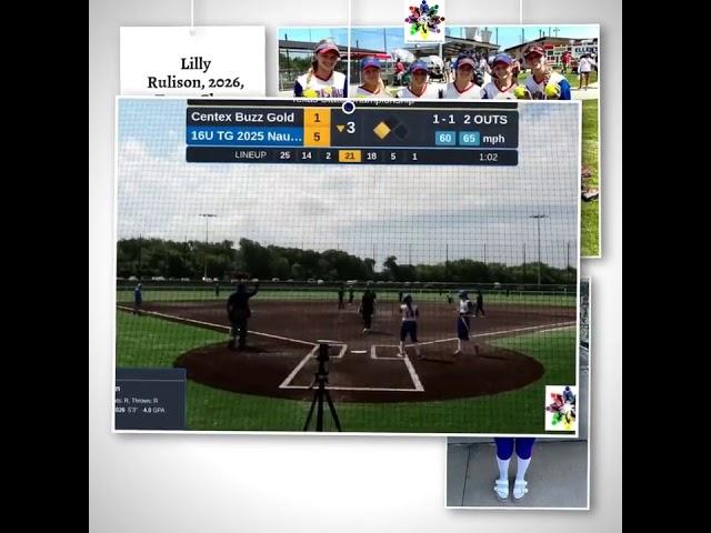 Lilly Rulison, 2026, Texas Glory 16U-Naudin, OF/UTL hits a 2 run home run to help her team win in p…