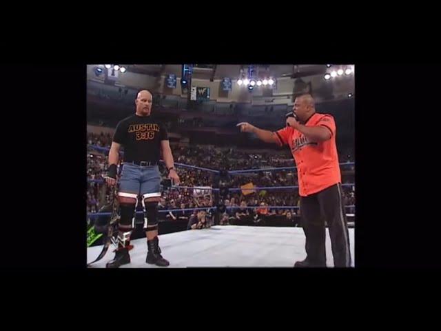 Taz Threatens To Beat Stone Cold Steve Austin For The Title WWE Smackdown 6-28-2001