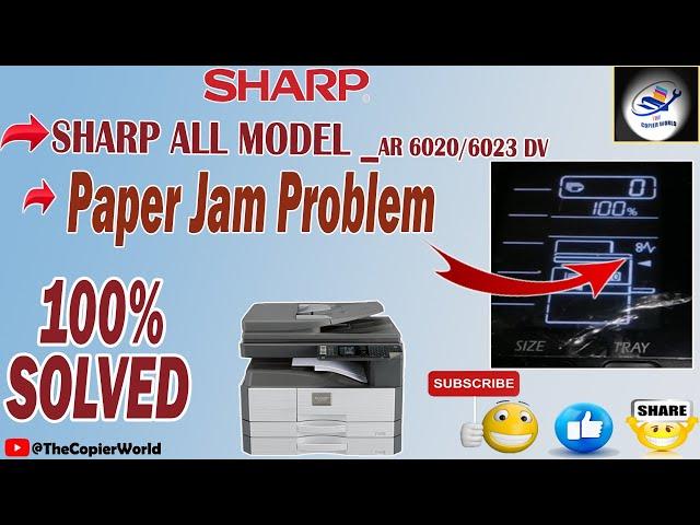 Sharp -6020 copier error-paper jam || SHARP AR 6020 PAPER JAM ||SHARP 6020 Fusing unit Disassembly