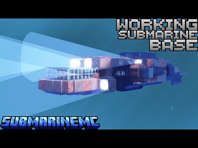 I Built a Working Submarine Base in Minecraft!