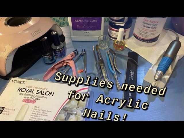 Supplies needed for acrylic nails/ tools for acrylic nails