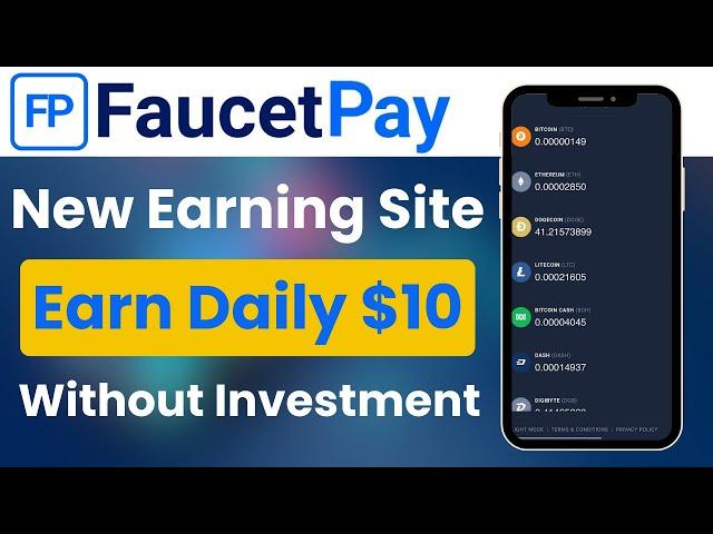 Earn $10 Crypto  | FaucetPay |   Free Crypto Earning App Without Investment 2023 | faucetpay.io