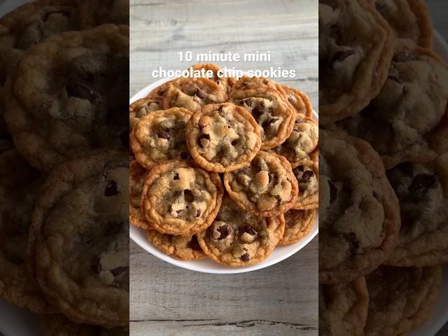 10 minute chocolate chip cookies! #easyrecipe #cookies