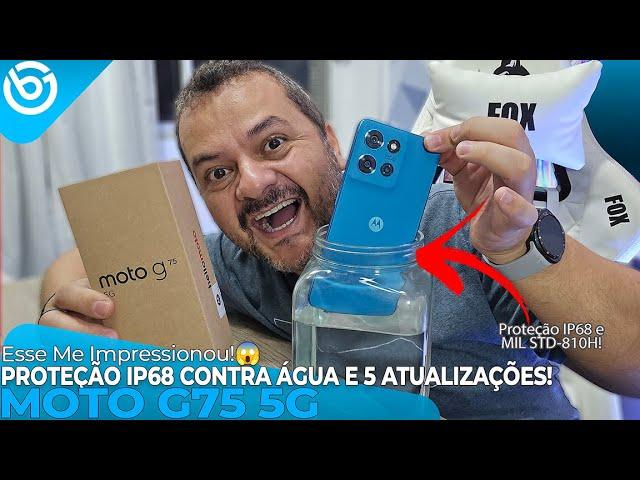 Novo Moto G75 5G | Proteção IP68 Contra ÁGUA e POEIRA e 5 Atualizações de Android! Unboxing