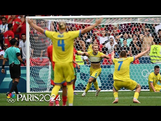 Ukraine pulls emphatic UPSET over Morocco with late winner | Paris Olympics | NBC Sports