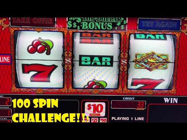 100 SPIN CHALLENGE!!! Top Dollar High Limit Part 5 of 5