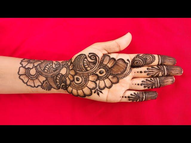 Beautiful flower mehndi design | very easy mehndi design | special flower design mehndi