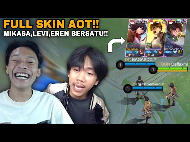 FULL SKIN AOT MIKASA EREN LEVI!! BERSAMA MARKOCOP & BAGAS DC !!