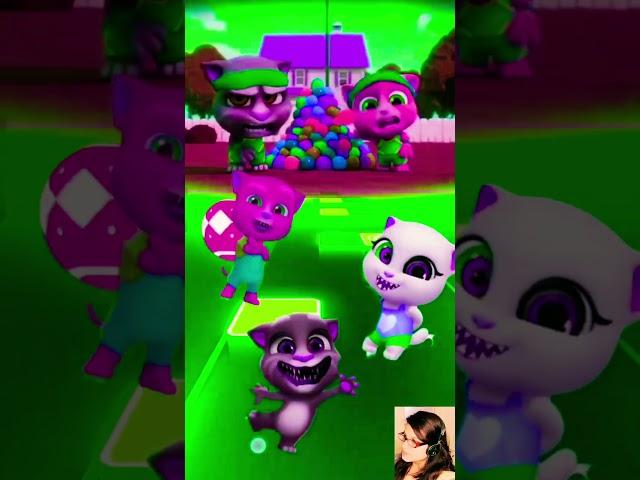 Talking Tom Friend's X Coffin Dance Tiles Hop EDM Rush #tileshop #youtubeshorts #shorts