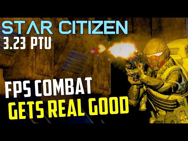 Star Citizen 3.23 Combat has improved SO MUCH - Distribution Center combat mission playthrough