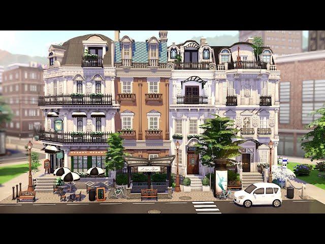 PARISIAN TOWNHOUSES  | THE SIMS 4 - Speed Build (NO CC)