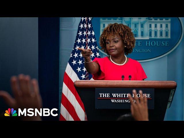 LIVE: White House holds press briefing