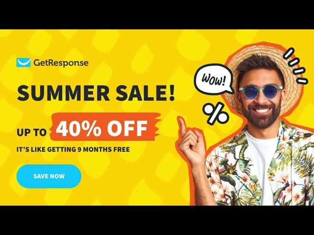 Getresponse - 40% OFF Coupon Code | Getresponse Lifetime Discount and Promo Codes 2024