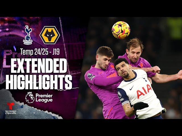 Tottenham vs. Wolverhampton | Highlights Premier League | Jornada 19 | Telemundo Deportes