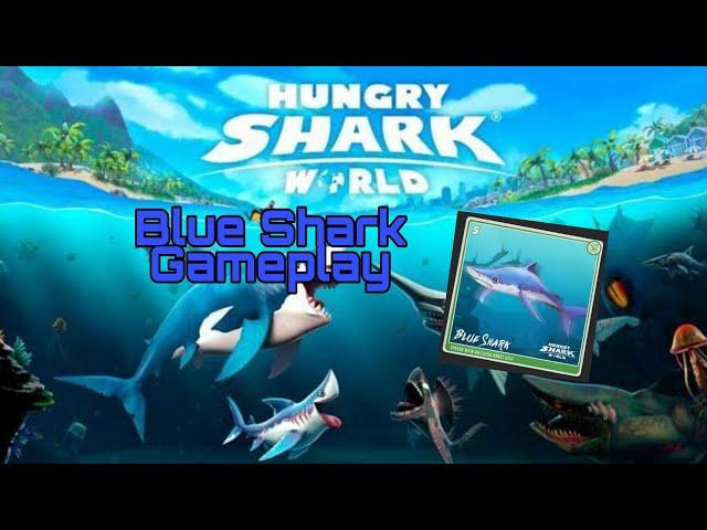 Hungry Shark World Blue Shark Gameplay | Enderbot Cyborg