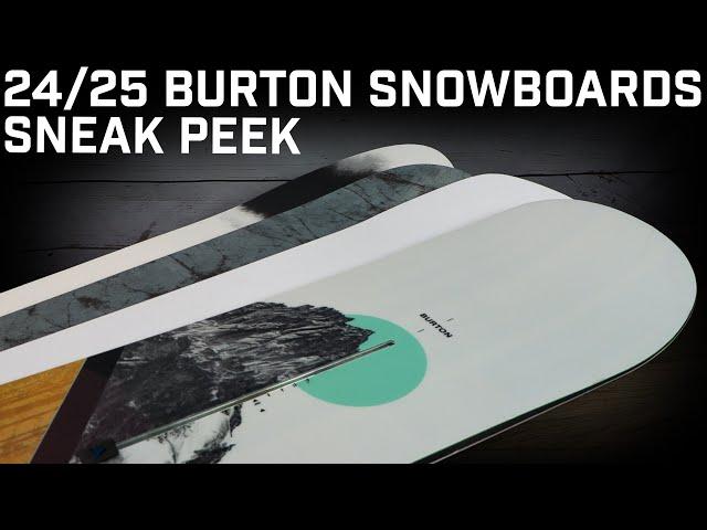 Sneak Peek Of The 24/25 Lineup Of Burton Snowboards