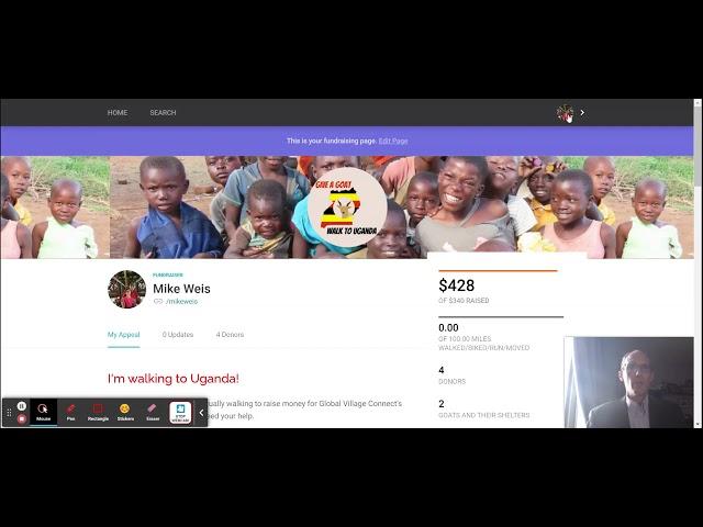 How to Log Your Miles for 7000-mile Walk to Uganda