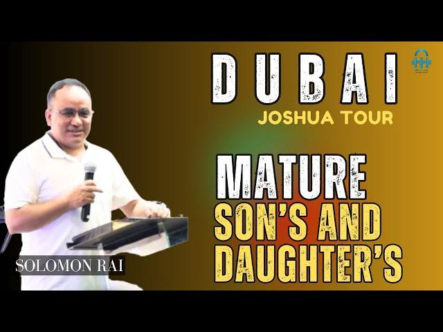 Mature Sons And Daughters-हुर्केको छोराछोरी || Solomon Rai || Joshua Himalayas || Upasana Ministry