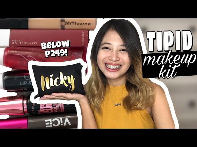 TIPID MAKEUP KIT FOR BEGINNERS/STUDENTS! (AFFORDABLE) | Nicky Merilo