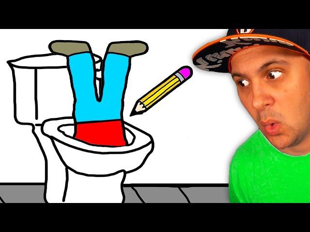 Drawing People in The Worst Places! | Just Draw 3D