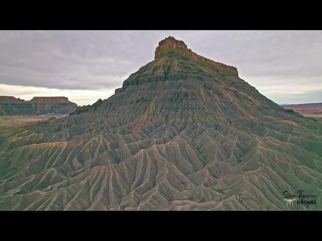 Factory Butte Cinematic Footage by Drone 4k