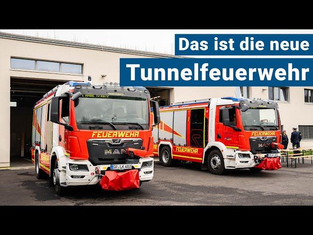 Das ist die neue Tunnelfeuerwehr an der A4 am Tunnel Königshainer Berge 